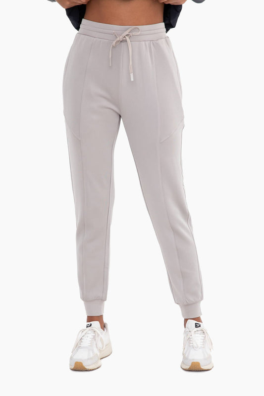 Cuffed Joggers with Zippered Pockets