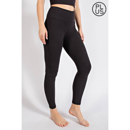 PLUS SIZE BUTTER SOFT BASIC FULL LENGTH LEGGINGS